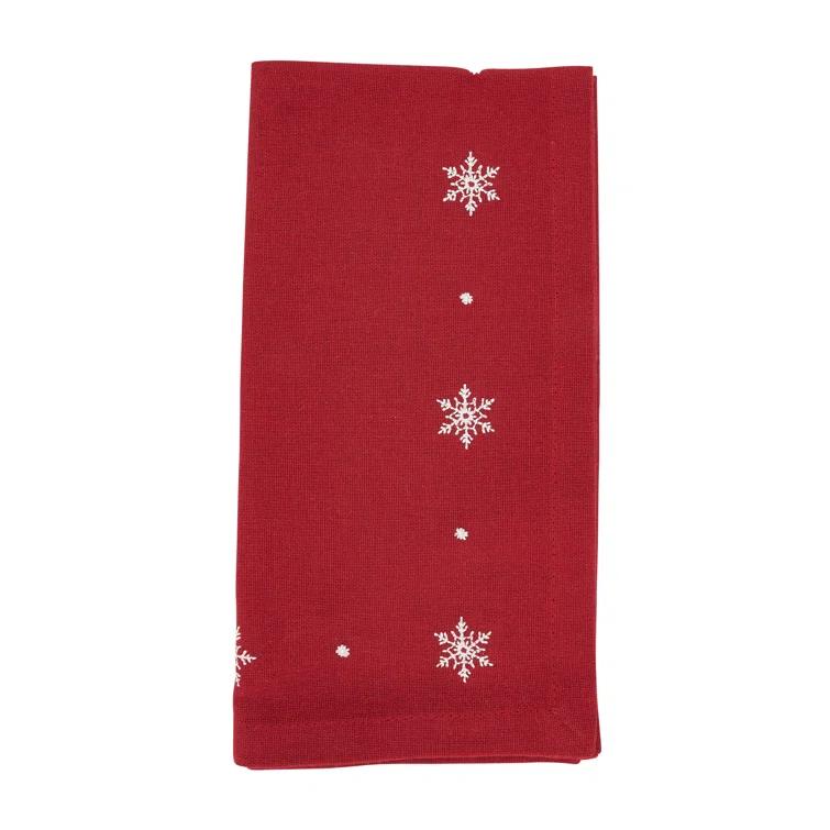 Saro Zuzanna Collection 100% Cotton No Pattern Square Napkin (Set of 4)