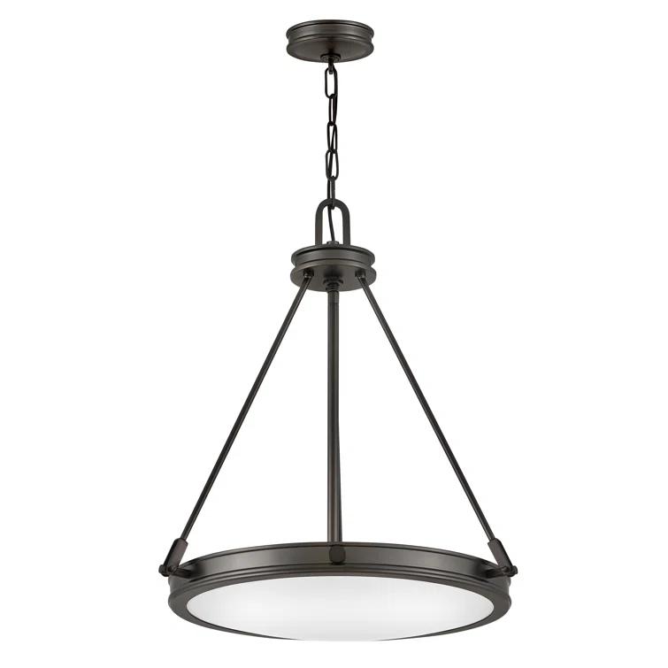 Collier Four-Light Chain-Hung Pendant - Black Oxide