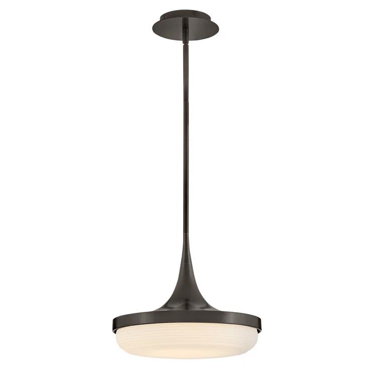 Elsa Integrated LED Convertible Pendant w/ Cased Opal Glass