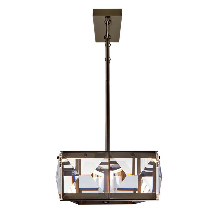 Jolie Integrated LED Linear Chandelier w/ Crystal Accents