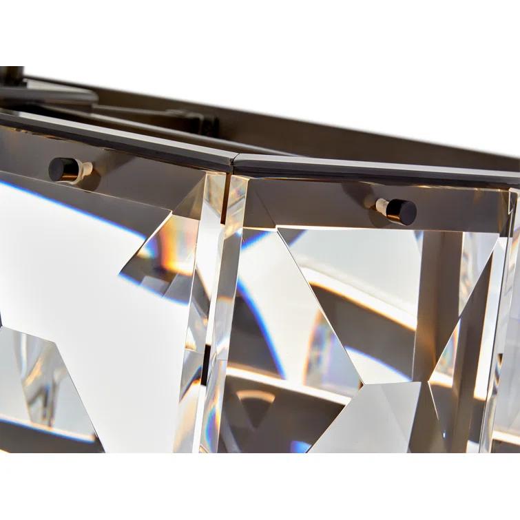 Jolie Integrated LED Linear Chandelier w/ Crystal Accents