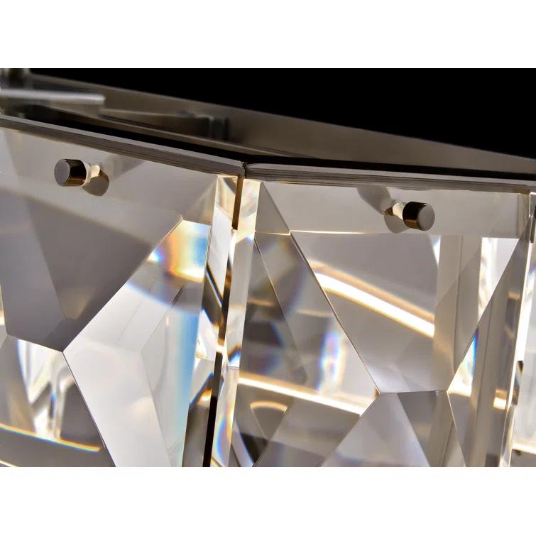 Jolie Integrated LED Linear Chandelier w/ Crystal Accents
