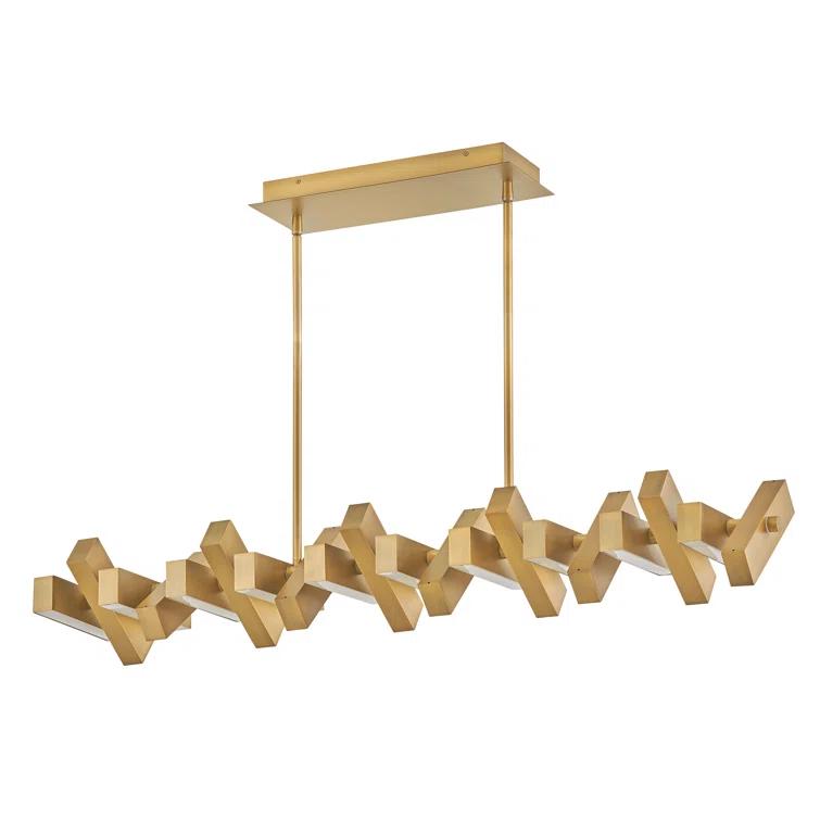 Dimmable LED Kitchen Island Square / Rectangle Chandelier