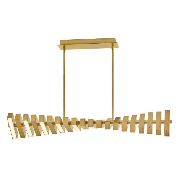 Dimmable LED Kitchen Island Square / Rectangle Chandelier