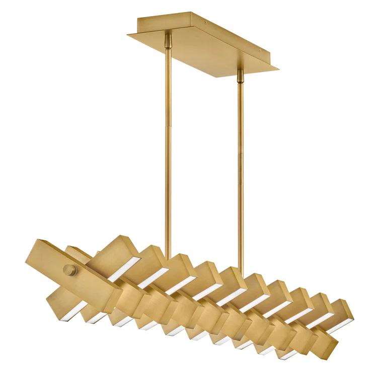 Dimmable LED Kitchen Island Square / Rectangle Chandelier