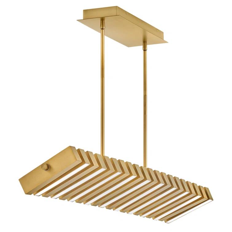 Dimmable LED Kitchen Island Square / Rectangle Chandelier