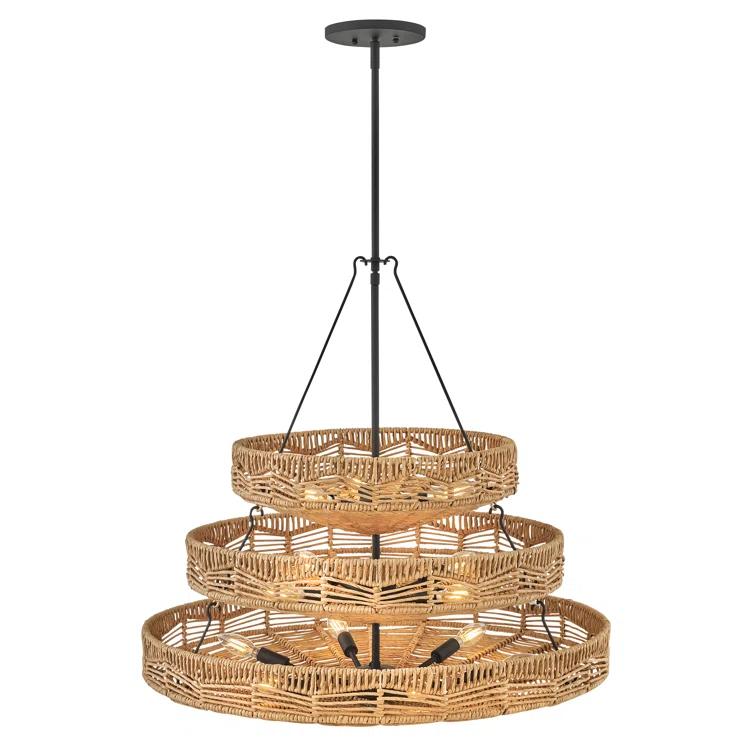 13 - Light Unique Tiered Chandelier