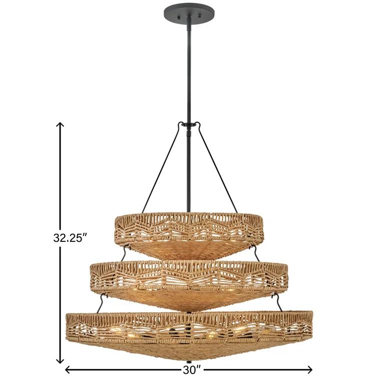 13 - Light Unique Tiered Chandelier