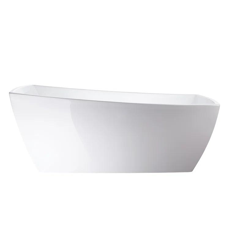 Vanity Art 67" X 31" Acrylic Freestanding Bathtub
