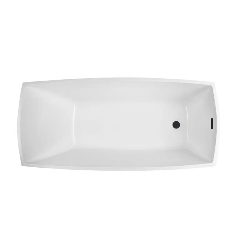 Vanity Art 67" X 31" Acrylic Freestanding Bathtub