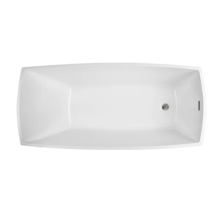 Vanity Art 67" X 31" Acrylic Freestanding Bathtub