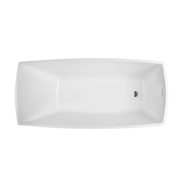 Vanity Art 67" X 31" Acrylic Freestanding Bathtub