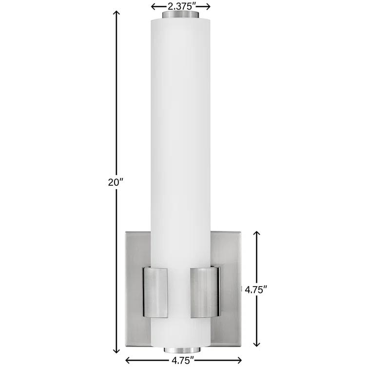 Aiden Integrated LED Bath Sconce w/ Etched White Glass