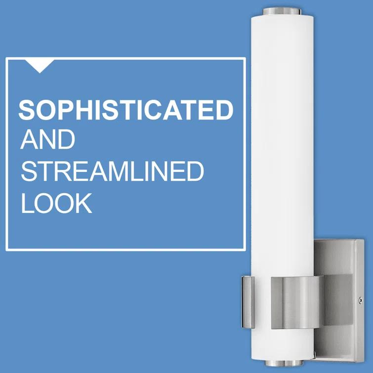 Aiden Integrated LED Bath Sconce w/ Etched White Glass