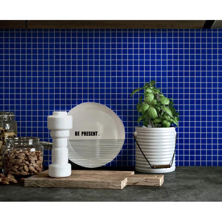 WS Tiles® 1" x 1" Straight Edge Glass Mosaic Tile