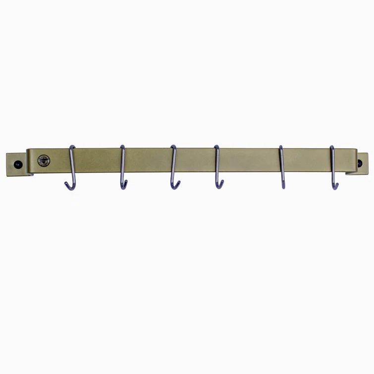 Enclume Handcrafted Easy Mount Wall Rack with 6 Hooks