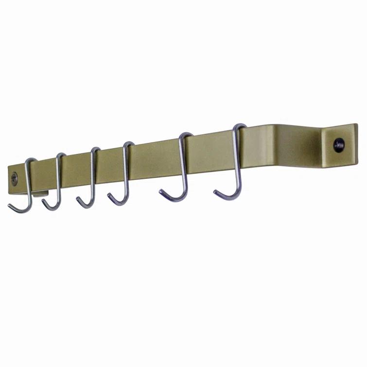 Enclume Handcrafted Easy Mount Wall Rack with 6 Hooks