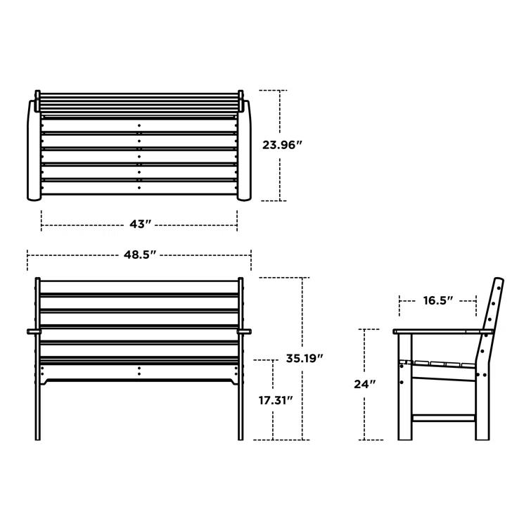 Monterey Bay 48" Bench