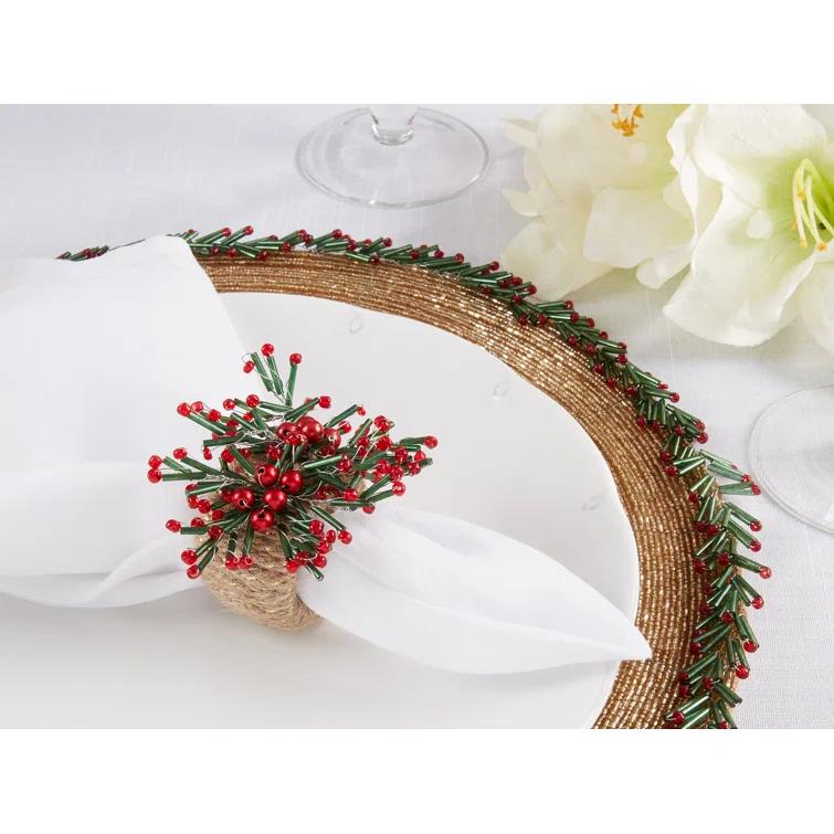 Saro Napkin Ring Collection Napkin Ring (Set of 4)