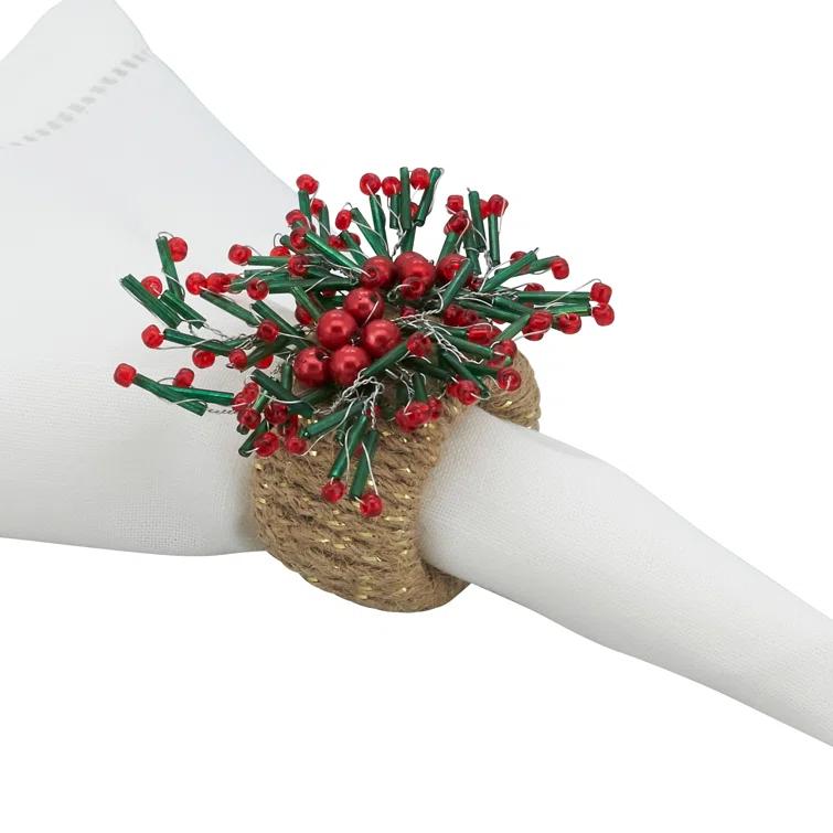 Saro Napkin Ring Collection Napkin Ring (Set of 4)