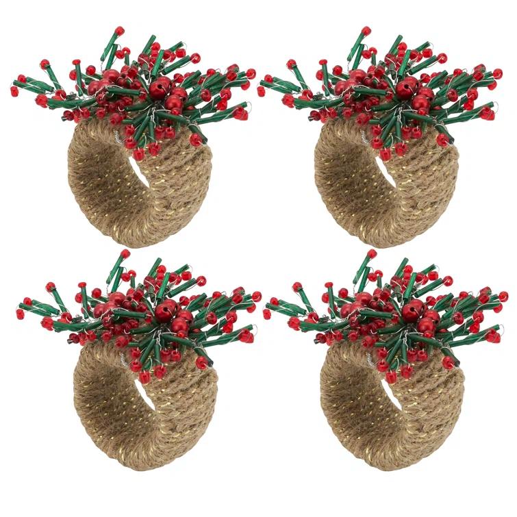 Saro Napkin Ring Collection Napkin Ring (Set of 4)