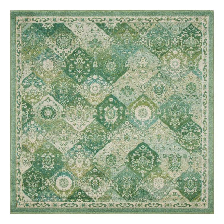 Kalf Abstract Green/Gray Rug