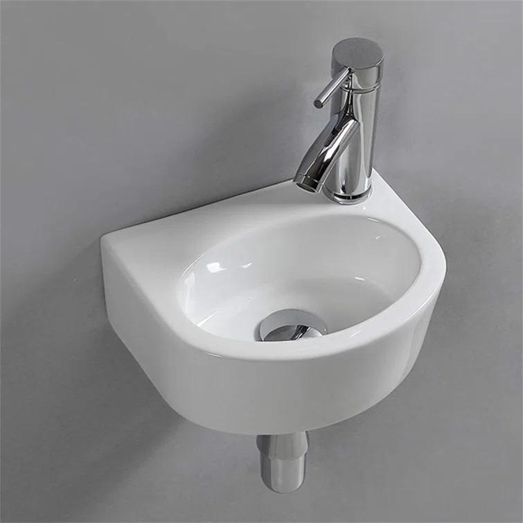 BTERAZ B085NFCP38 BTERAZ 9.25'' White Ceramic Oval Bathroom Sink