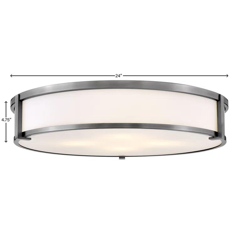 Romona 4 Light Glass Flush Mount