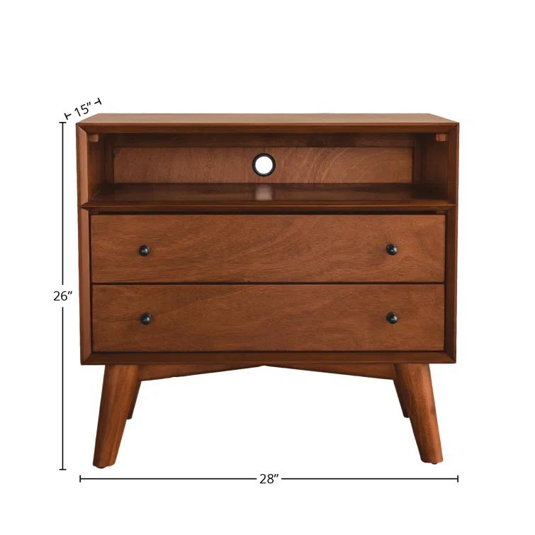 Williams 2-Drawer Nightstand with Shelf