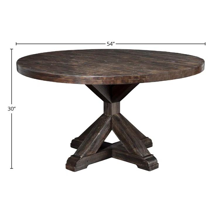Bianca Round Solid Wood Dining Table