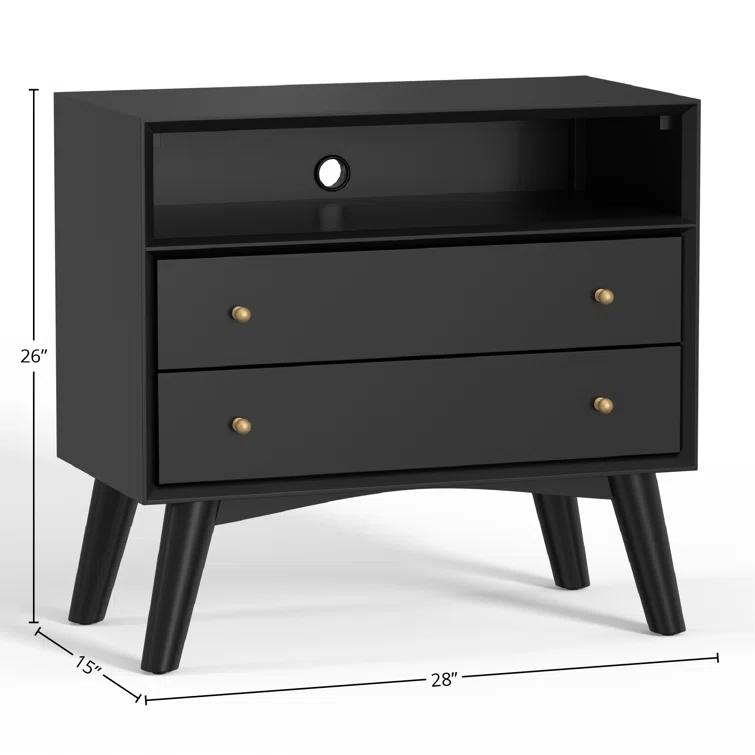 Williams 2-Drawer Nightstand with Shelf