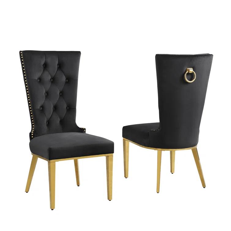 Carnahan Button Tufted Parsons Chair