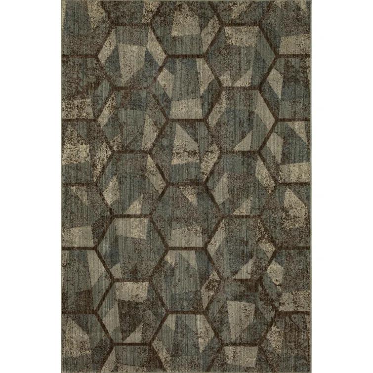Scott Living Geometric Collage Gray 8' X 11' Area Rug