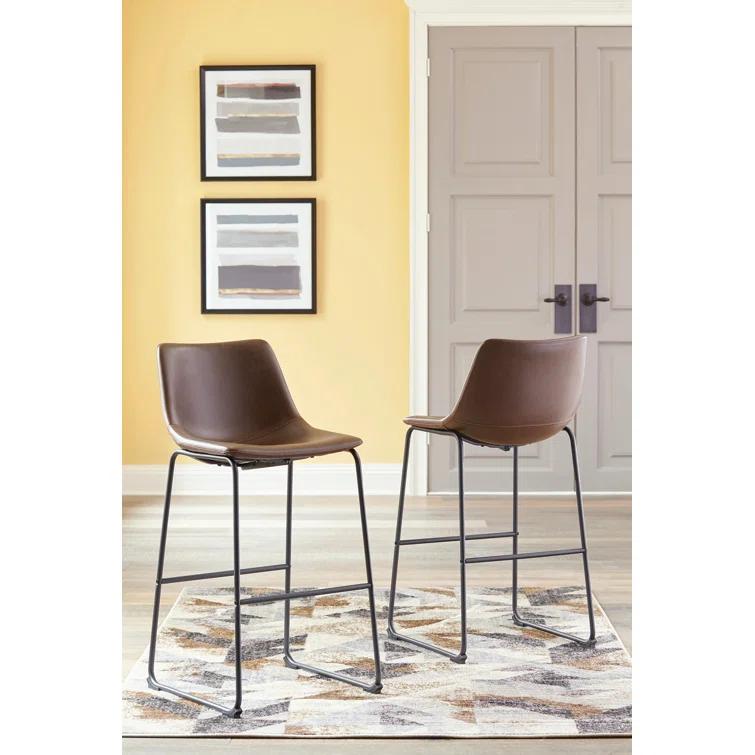 Hokku Designs Mayeu Upholstered Counter Stool (Set of 2)