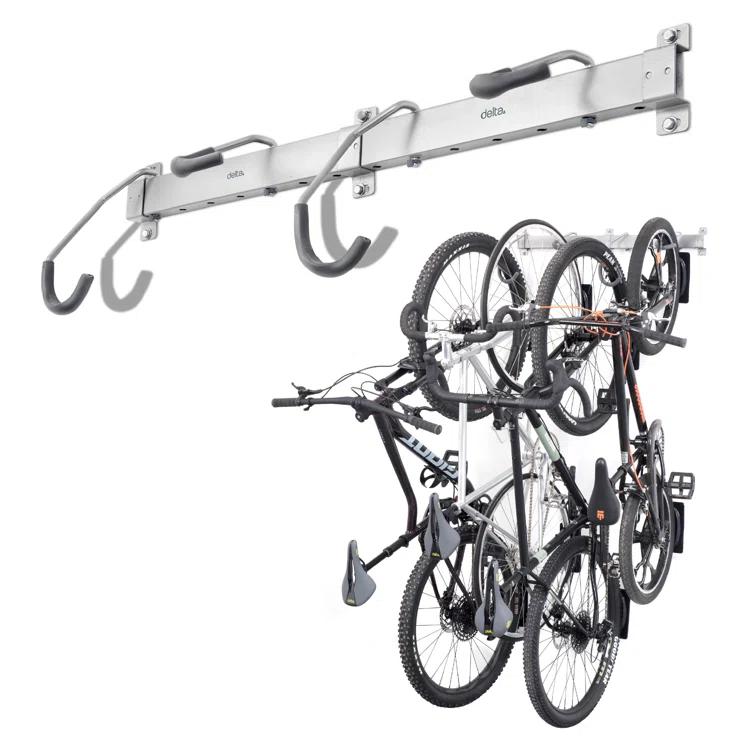 4 Bike Wall Mounted Bike Rack