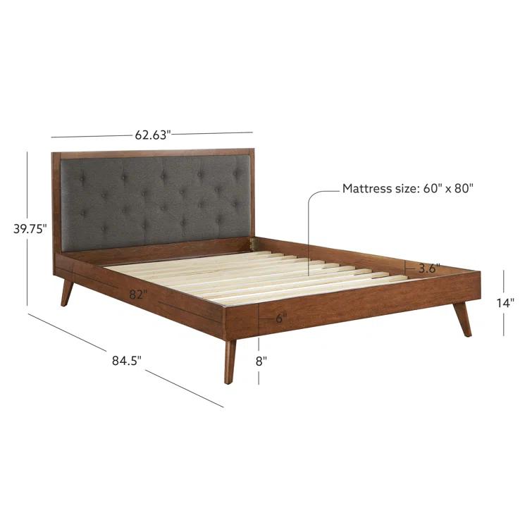 Rayford Tufted Low Profile Platform Bed