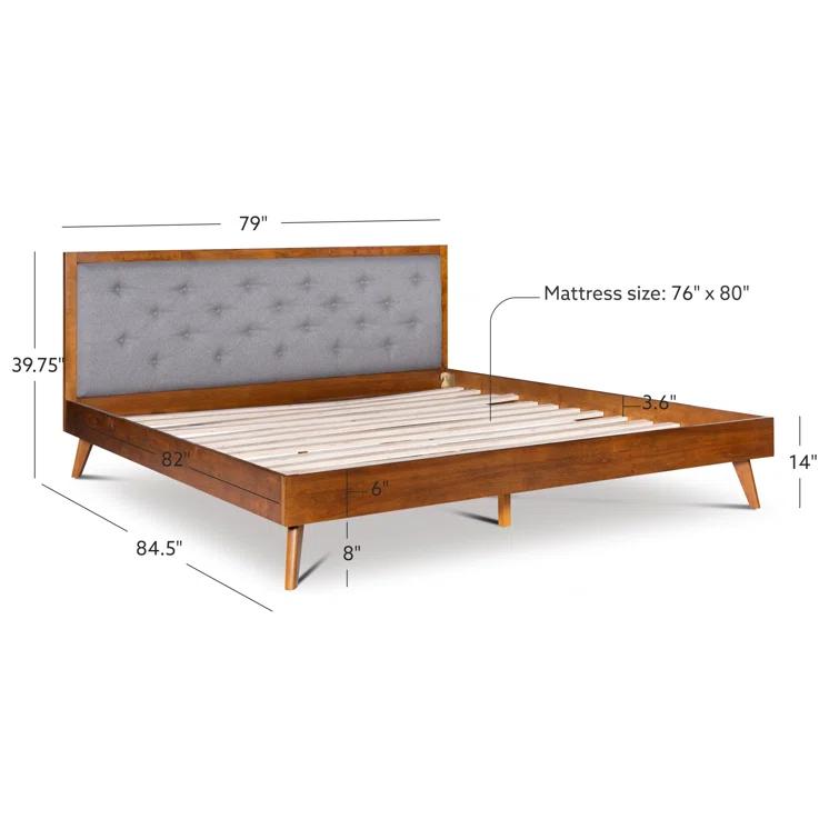 Rayford Tufted Low Profile Platform Bed