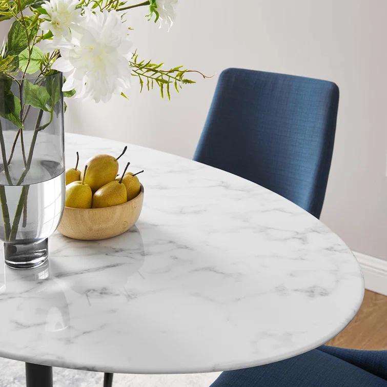 Modway Modway Lippa Oval Artificial Marble Dining Table