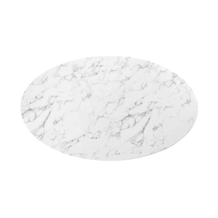 Modway Modway Lippa Oval Artificial Marble Dining Table