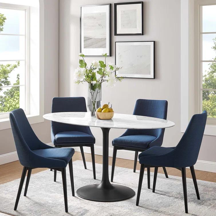 Modway Modway Lippa Oval Artificial Marble Dining Table