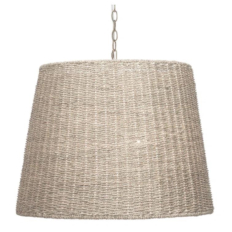 Lundy Woven Seagrass Pendant (24")