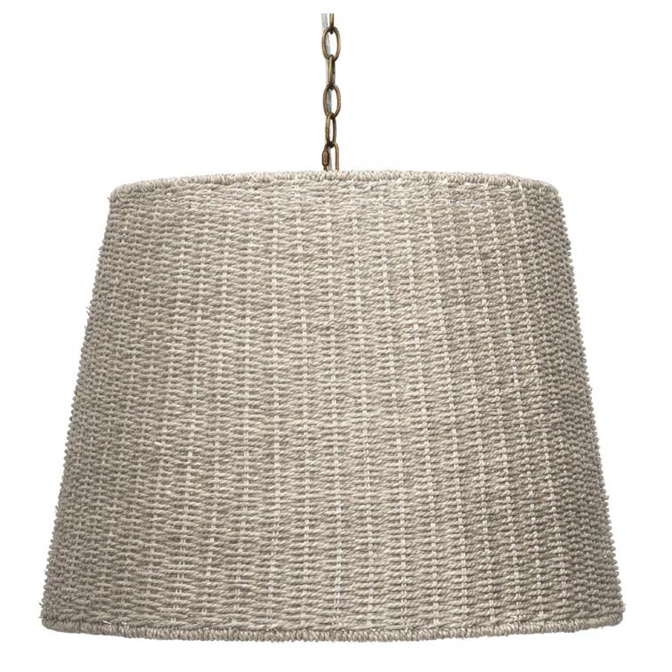 Lundy Woven Seagrass Pendant (24")