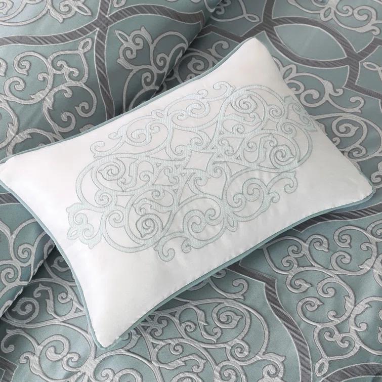 Madison Park 12 Piece Comforter Set with Cotton Bed Sheets