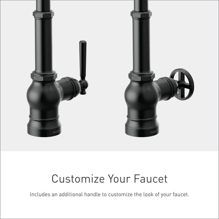 Peterson One-Handle Pull Down Single Handle Kitchen Faucet with Power Boost