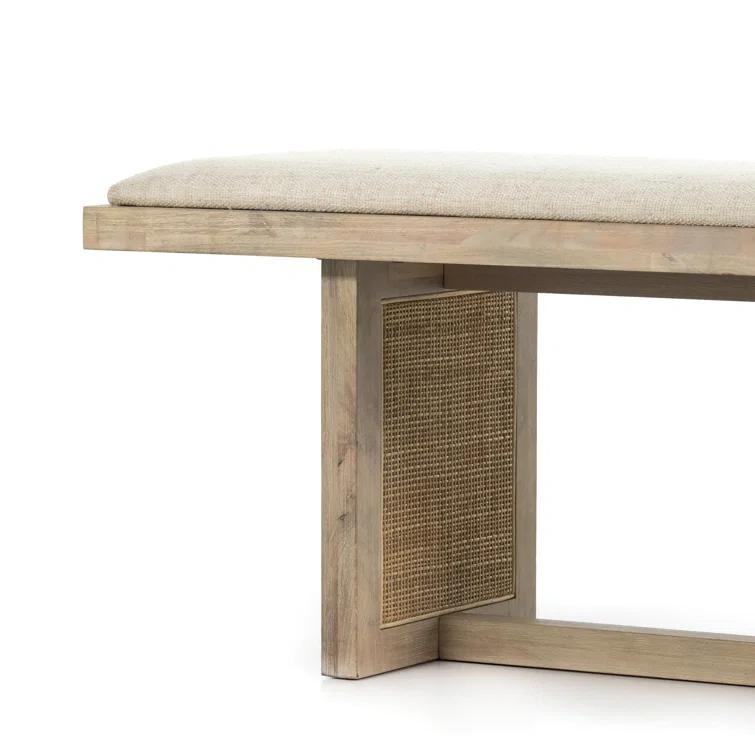 Margot Dining Bench - Whitewash