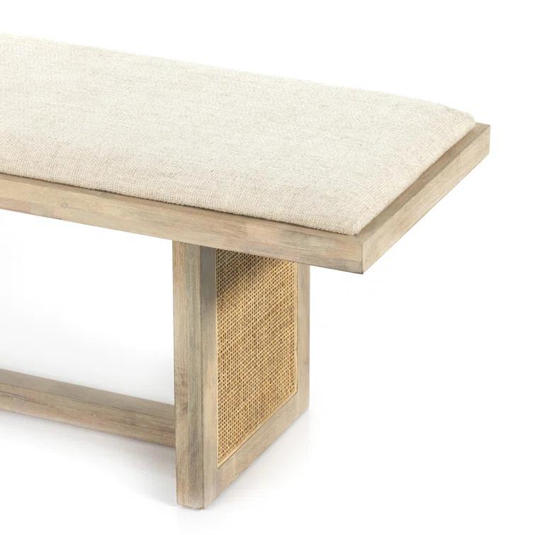 Margot Dining Bench - Whitewash