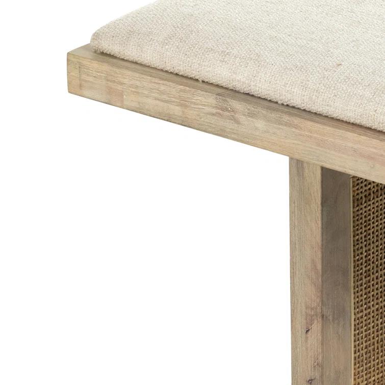 Margot Dining Bench - Whitewash