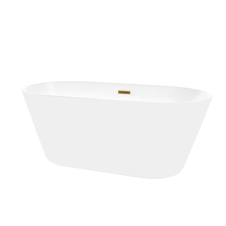54'' x 29'' Freestanding Soaking Acrylic Bathtub