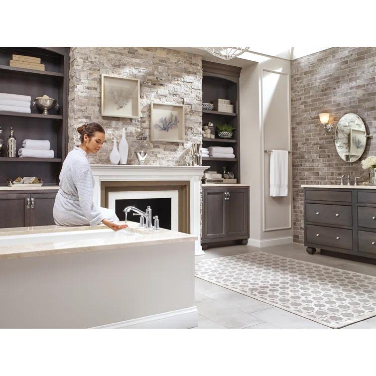 Moen Dartmoor Double Handle Deck Mounted Roman Tub Faucet Trim Kit, Valve Required