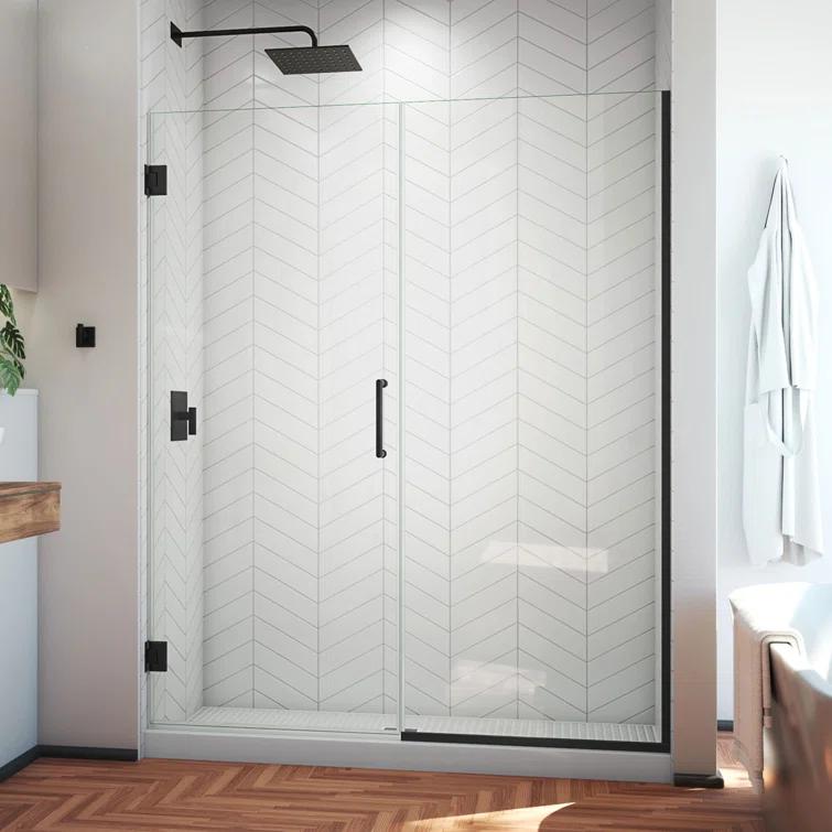 Unidoor Plus 52" W x 72" H Pivot Frameless Shower Door with ClearMax™ Technology